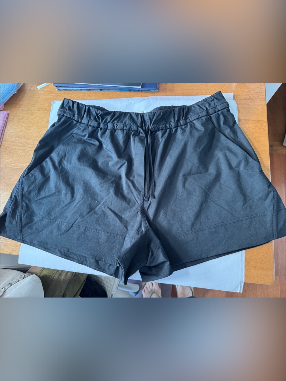 lululemon athletica Black Athletic Shorts with Drawstring